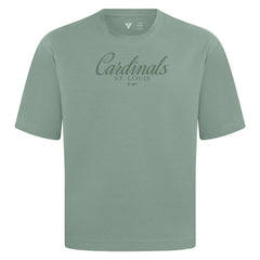Green St. Louis Cardinals Levelwear Ethereal Oversized Luxe Signature Knit T-Shirt