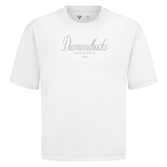 White Arizona Diamondbacks Levelwear Ethereal Oversized Luxe Signature Knit T-Shirt