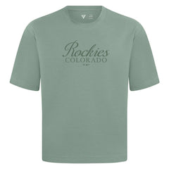 Green Colorado Rockies Levelwear Ethereal Oversized Luxe Signature Knit T-Shirt