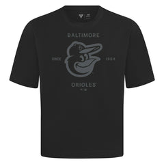 Black Baltimore Orioles Levelwear Crossway Oversized Luxe Signature Knit T-Shirt