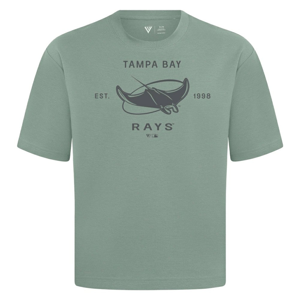 Green Tampa Bay Rays Levelwear Crossway Oversized Luxe Signature Knit T-Shirt