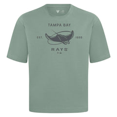 Green Tampa Bay Rays Levelwear Crossway Oversized Luxe Signature Knit T-Shirt