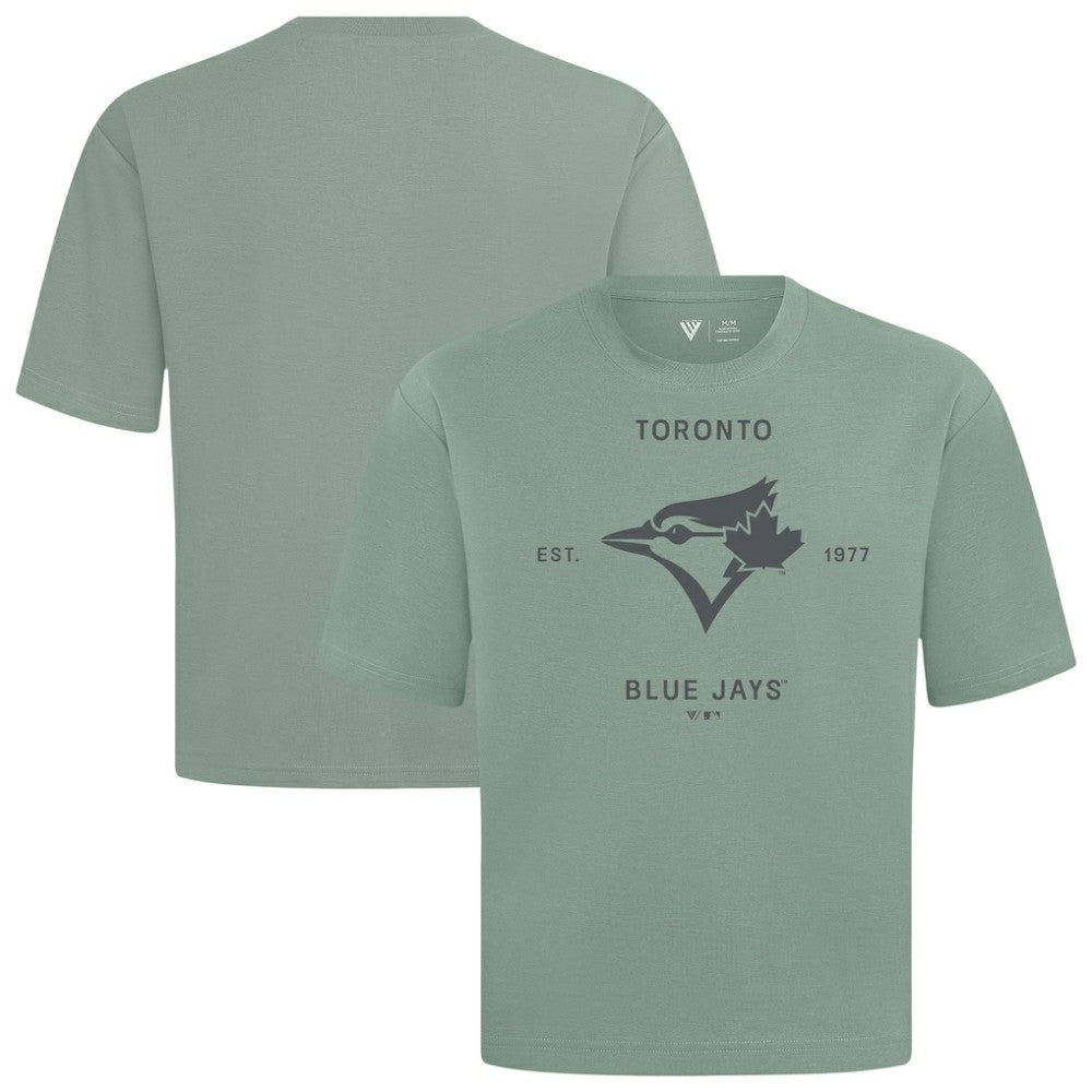 Green Toronto Blue Jays Levelwear Crossway Oversized Luxe Signature Knit T-Shirt