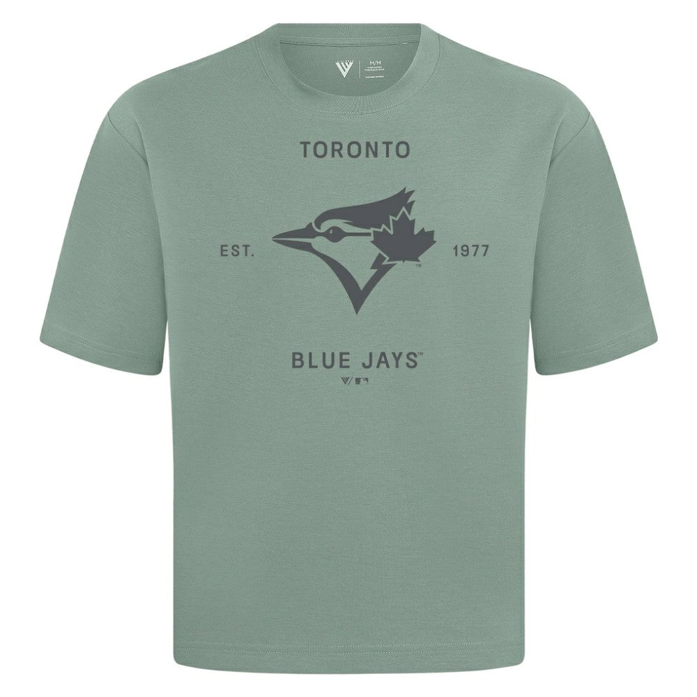 Green Toronto Blue Jays Levelwear Crossway Oversized Luxe Signature Knit T-Shirt