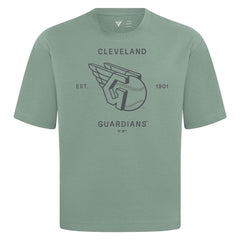 Green Cleveland Guardians Levelwear Crossway Oversized Luxe Signature Knit T-Shirt