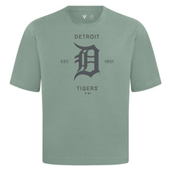 Green Detroit Tigers Levelwear Crossway Oversized Luxe Signature Knit T-Shirt