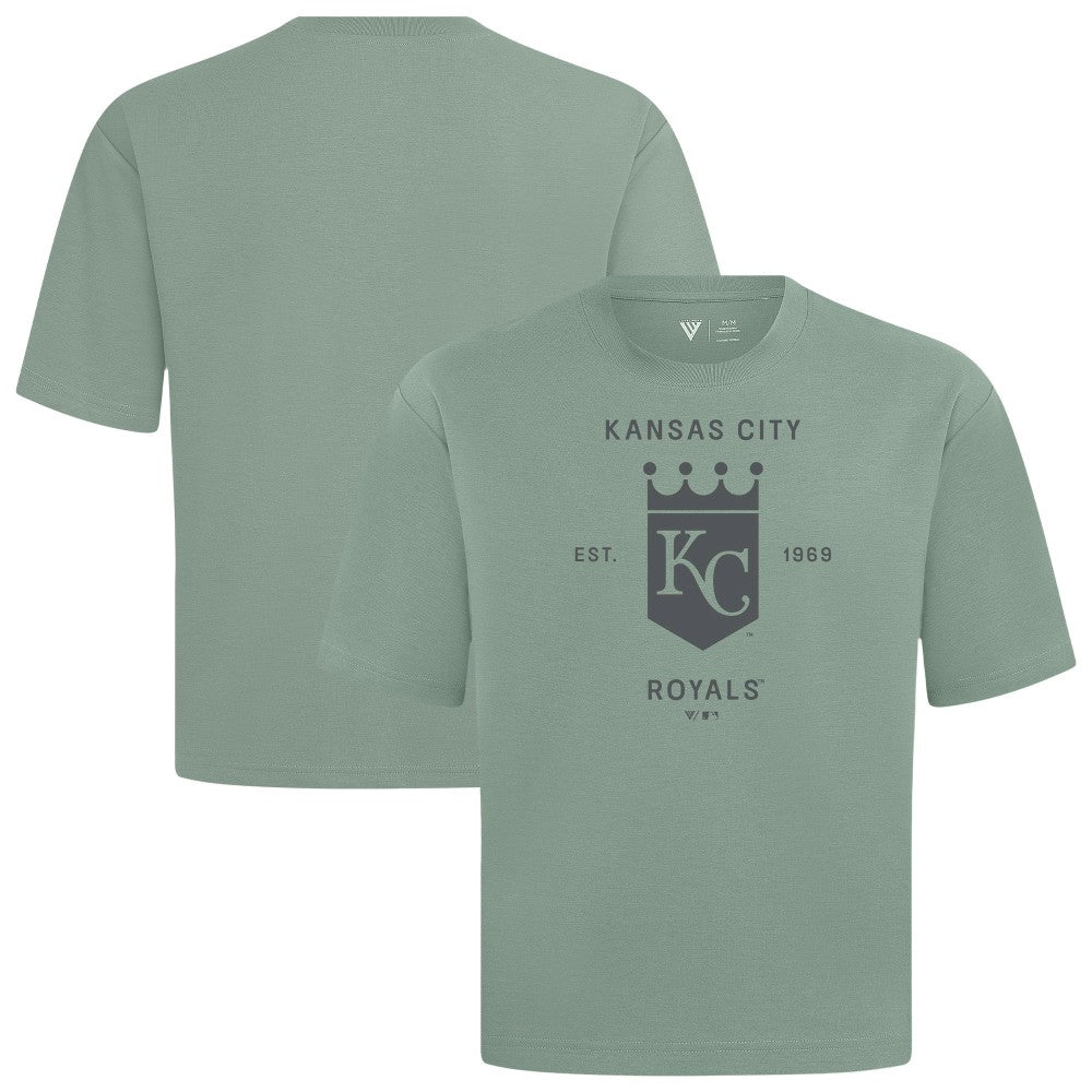 Green Kansas City Royals Levelwear Crossway Oversized Luxe Signature Knit T-Shirt