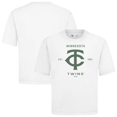 White Minnesota Twins Levelwear Crossway Oversized Luxe Signature Knit T-Shirt