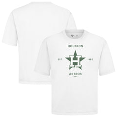 White Houston Astros Levelwear Crossway Oversized Luxe Signature Knit T-Shirt