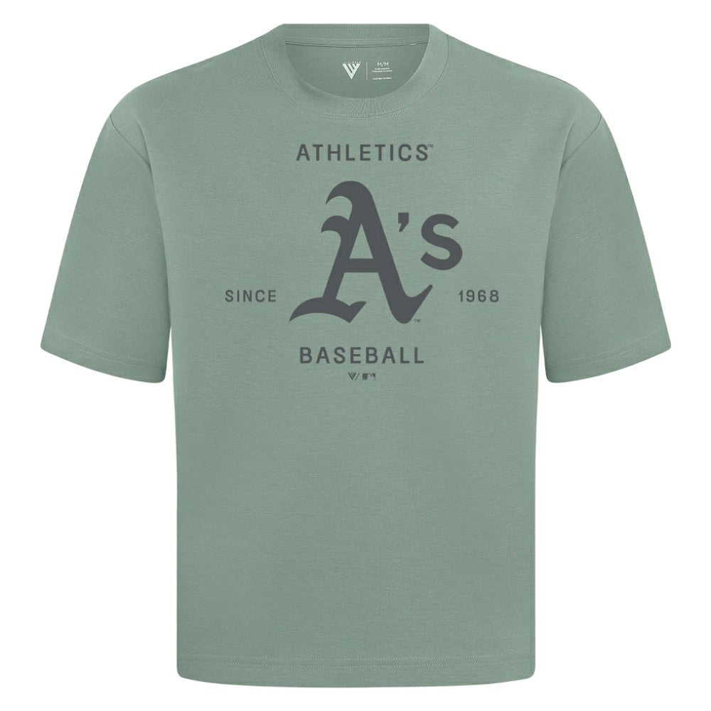 Green Athletics Levelwear Crossway Oversized Luxe Signature Knit T-Shirt