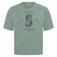 Green Seattle Mariners Levelwear Crossway Oversized Luxe Signature Knit T-Shirt