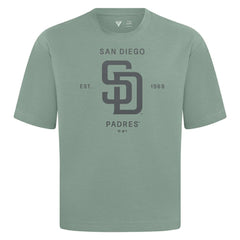 Green San Diego Padres Levelwear Crossway Oversized Luxe Signature Knit T-Shirt