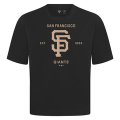 Black San Francisco Giants Levelwear Crossway Oversized Luxe Signature Knit T-Shirt
