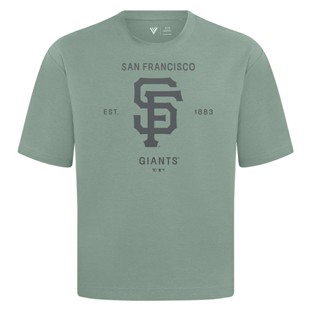 Green San Francisco Giants Levelwear Crossway Oversized Luxe Signature Knit T-Shirt