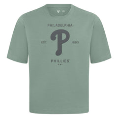 Green Philadelphia Phillies Levelwear Crossway Oversized Luxe Signature Knit T-Shirt