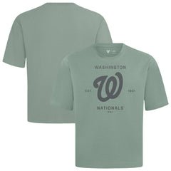 Green Washington Nationals Levelwear Crossway Oversized Luxe Signature Knit T-Shirt