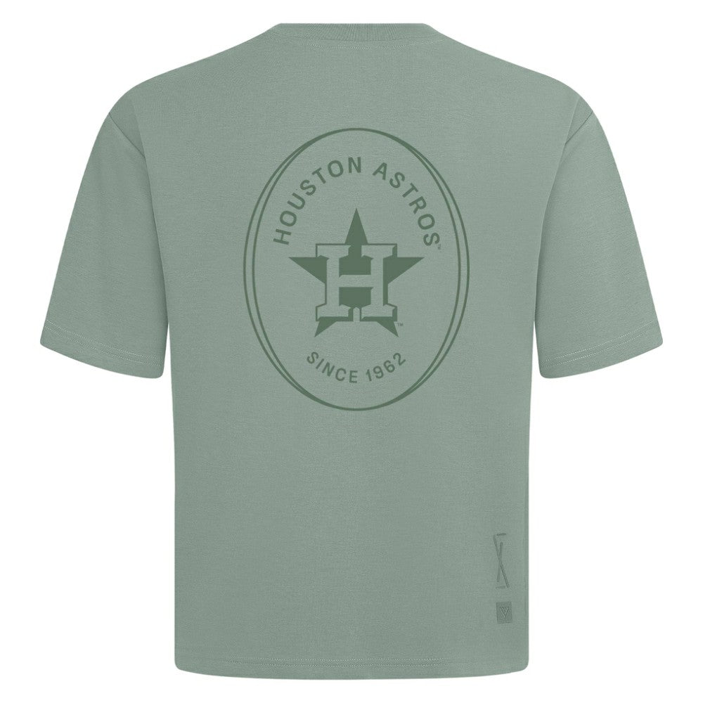 Green Houston Astros Levelwear Signet Oversized Luxe Signature Knit T-Shirt