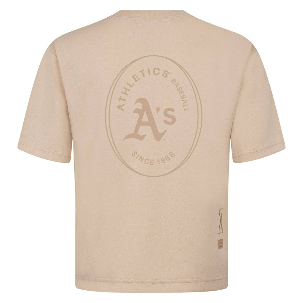 Khaki Athletics Levelwear Signet Oversized Luxe Signature Knit T-Shirt