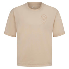 Khaki Milwaukee Brewers Levelwear Signet Oversized Luxe Signature Knit T-Shirt