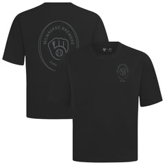 Black Milwaukee Brewers Levelwear Signet Oversized Luxe Signature Knit T-Shirt