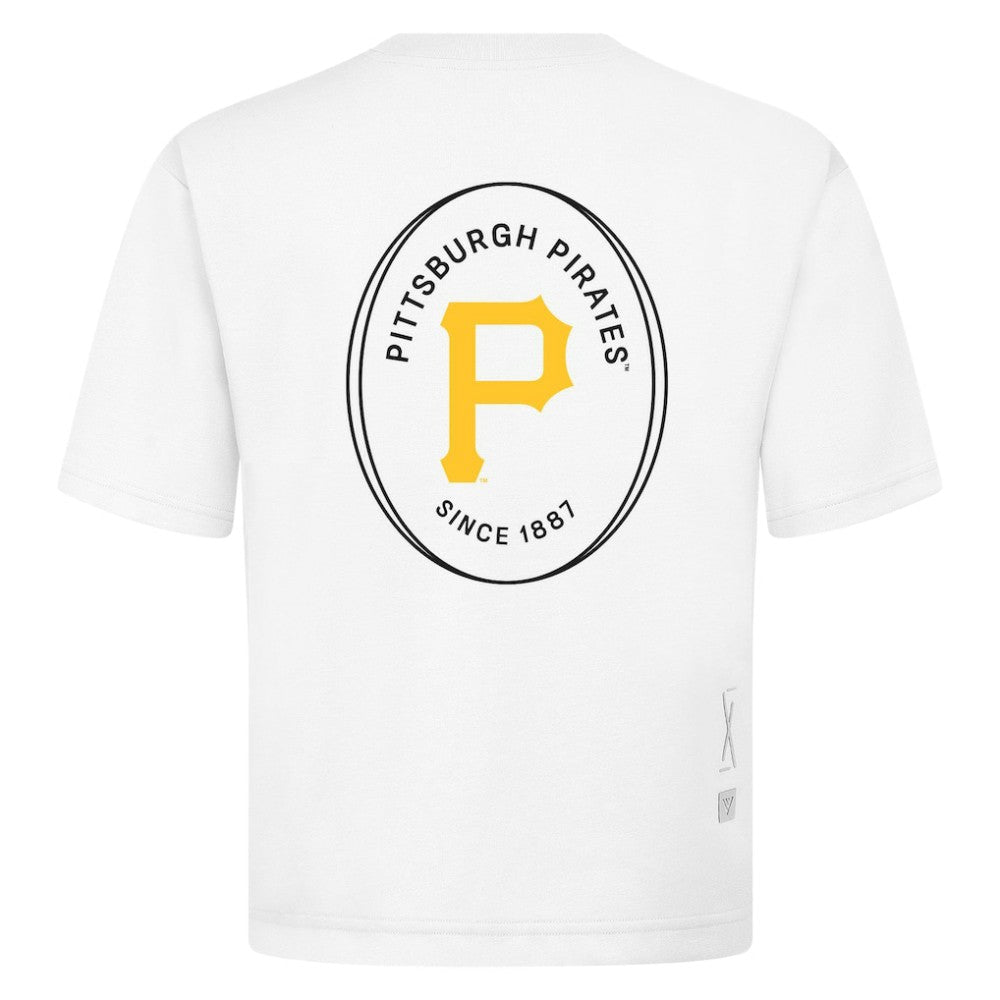 White Pittsburgh Pirates Levelwear Signet Oversized Luxe Signature Knit T-Shirt