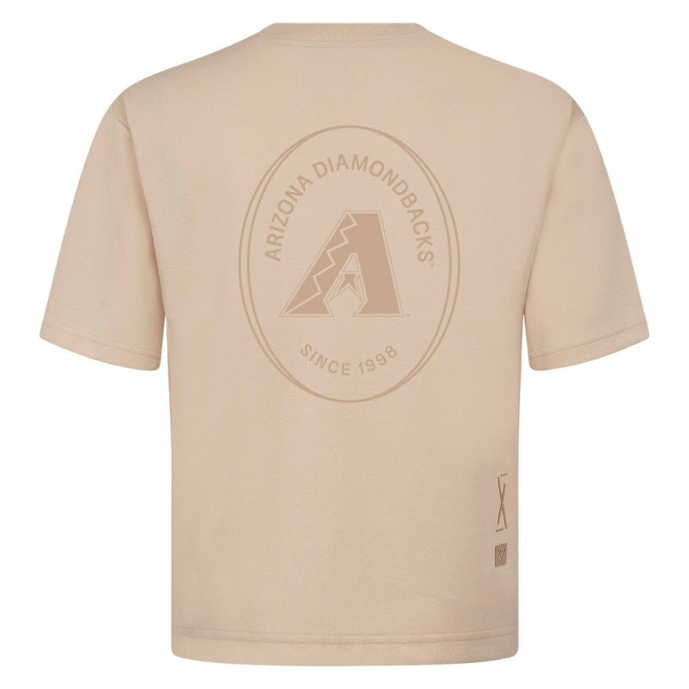 Khaki Arizona Diamondbacks Levelwear Signet Oversized Luxe Signature Knit T-Shirt
