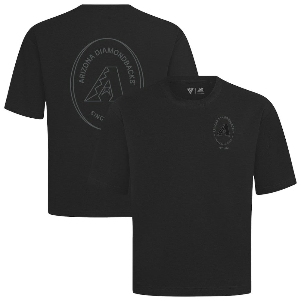 Black Arizona Diamondbacks Levelwear Signet Oversized Luxe Signature Knit T-Shirt