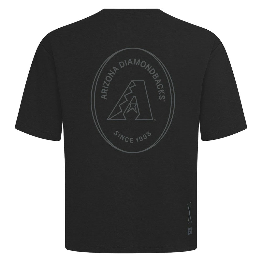Black Arizona Diamondbacks Levelwear Signet Oversized Luxe Signature Knit T-Shirt