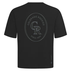 Black Colorado Rockies Levelwear Signet Oversized Luxe Signature Knit T-Shirt