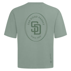 Green San Diego Padres Levelwear Signet Oversized Luxe Signature Knit T-Shirt