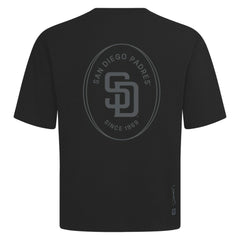 Black San Diego Padres Levelwear Signet Oversized Luxe Signature Knit T-Shirt