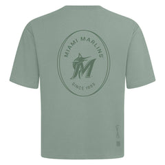 Green Miami Marlins Levelwear Signet Oversized Luxe Signature Knit T-Shirt