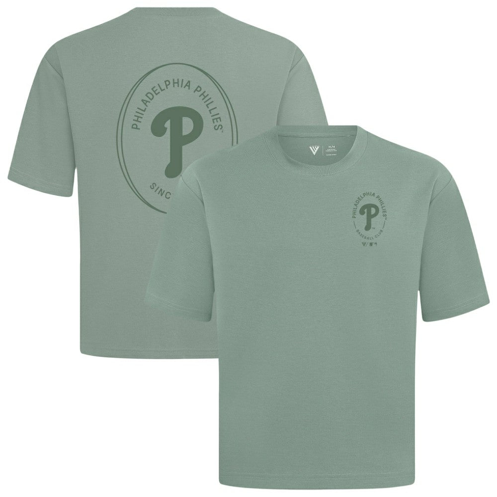 Green Philadelphia Phillies Levelwear Signet Oversized Luxe Signature Knit T-Shirt