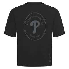 Black Philadelphia Phillies Levelwear Signet Oversized Luxe Signature Knit T-Shirt