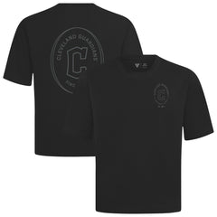 Black Cleveland Guardians Levelwear Signet Oversized Luxe Signature Knit T-Shirt
