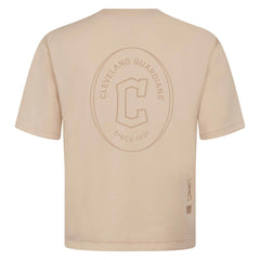 Khaki Cleveland Guardians Levelwear Signet Oversized Luxe Signature Knit T-Shirt