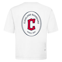 White Cleveland Guardians Levelwear Signet Oversized Luxe Signature Knit T-Shirt