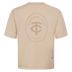 Khaki Minnesota Twins Levelwear Register Oversized Luxe Signature Knit T-Shirt