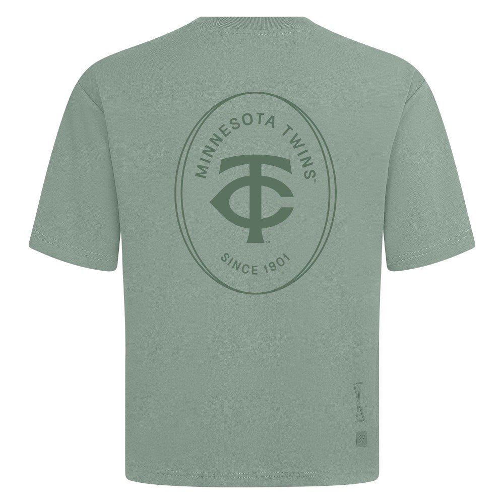 Green Minnesota Twins Levelwear Register Oversized Luxe Signature Knit T-Shirt