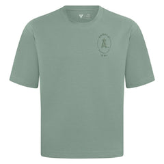 Green Los Angeles Angels Levelwear Register Oversized Luxe Signature Knit T-Shirt