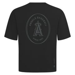 Black Los Angeles Angels Levelwear Register Oversized Luxe Signature Knit T-Shirt