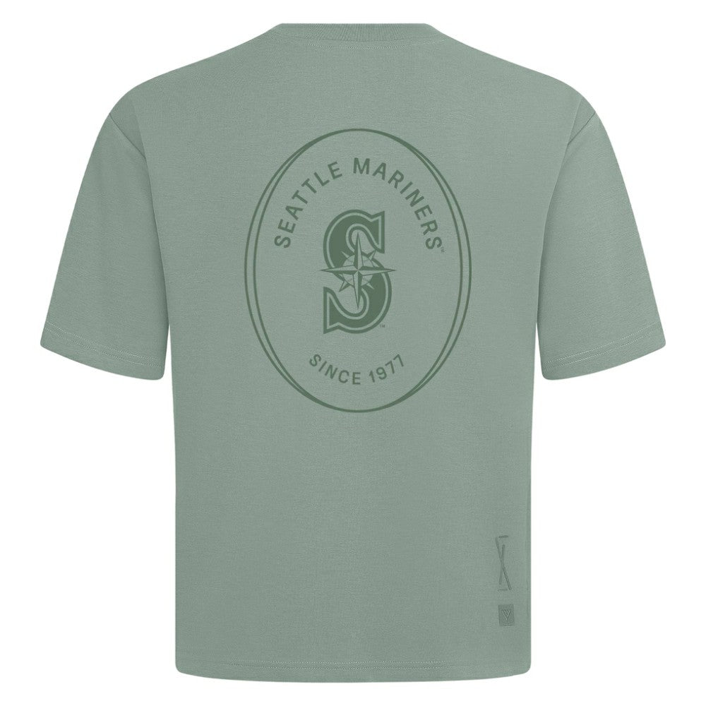 Green Seattle Mariners Levelwear Register Oversized Luxe Signature Knit T-Shirt
