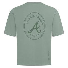 Green Atlanta Braves Levelwear Register Oversized Luxe Signature Knit T-Shirt
