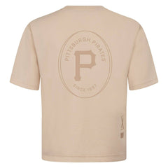 Khaki Pittsburgh Pirates Levelwear Register Oversized Luxe Signature Knit T-Shirt