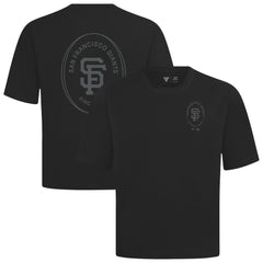 Black San Francisco Giants Levelwear Register Oversized Luxe Signature Knit T-Shirt