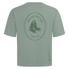 Green Boston Red Sox Levelwear Register Oversized Luxe Signature Knit T-Shirt