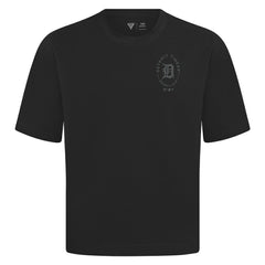 Black Detroit Tigers Levelwear Register Oversized Luxe Signature Knit T-Shirt