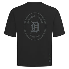 Black Detroit Tigers Levelwear Register Oversized Luxe Signature Knit T-Shirt