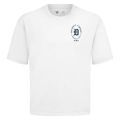 White Detroit Tigers Levelwear Register Oversized Luxe Signature Knit T-Shirt