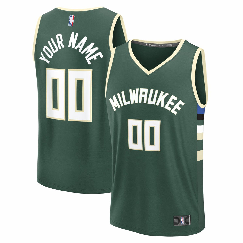 Fanatics Milwaukee Bucks Fast Break Custom Jersey